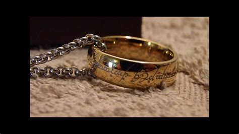 Sauron and his one ring of power. Lord of the Rings The One Ring and chain FOR SALE - YouTube