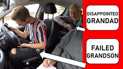 Grandad Reacts To Grandsons Driving Test Fail Uk Mock Driving Test