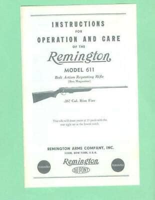 Remington Model P Factory Owners Instructions Manual