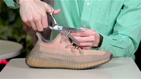 Cutting The Laces Off The Yeezy 350 V2 Youtube