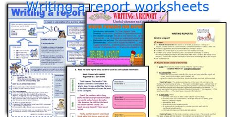 Check spelling or type a new query. Writing a report worksheets