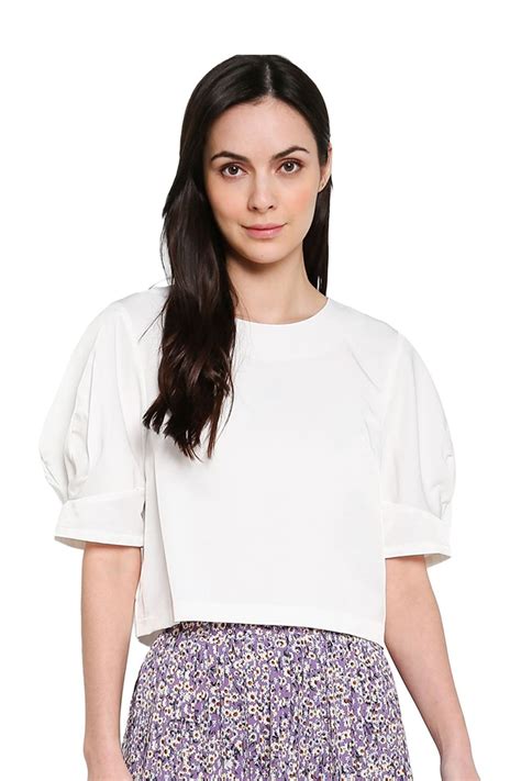 Elle Apparel Boxy Puff Sleeves Blouse Shopperboard