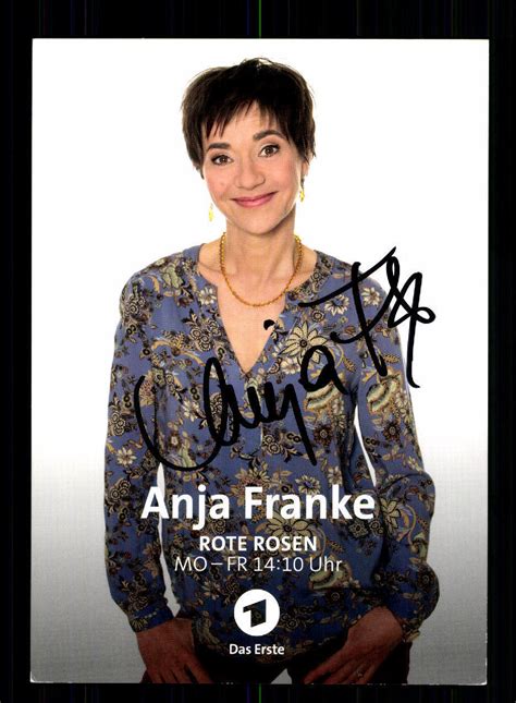 Anja Franke Rote Rosen Autogrammkarte Original Signiert Bc 121238 Ebay