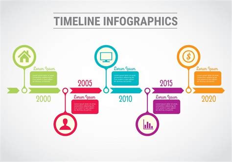 Timeline Infographic Template Vector 122155 Vector Art At Vecteezy