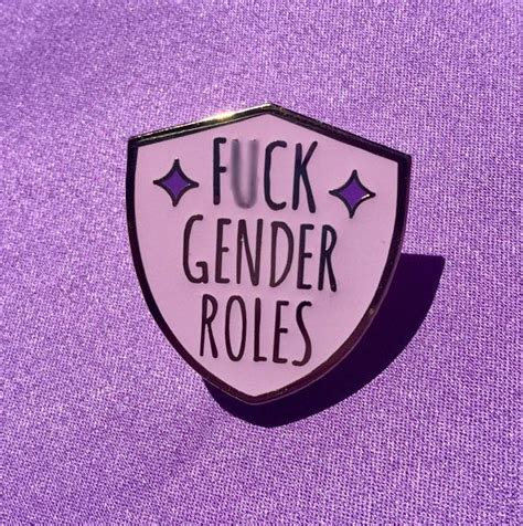 Fck Gender Roles Enamel Pin Feminist Enamel Pin Feminist Feminist Enamel Pins Feminist Pins