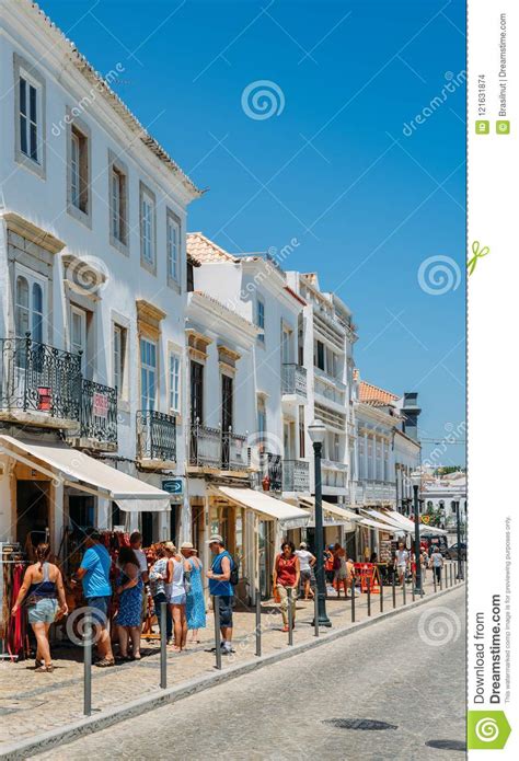 Market and old town, algarve, portugal (part 1) 4k. Traditional Narrow Streets In The Historic Centre Of ...
