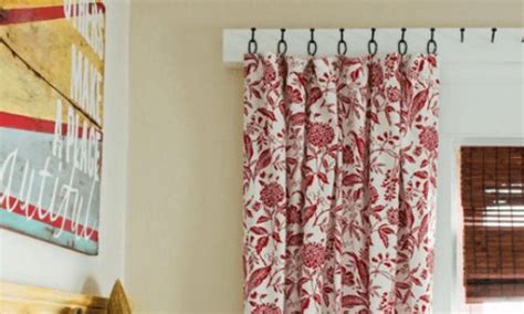 To do so, you'll be using a piece of cardboard with a right angle cut out and a pencil to mark the wall. How to Hang Curtains Without a Rod - Dengarden