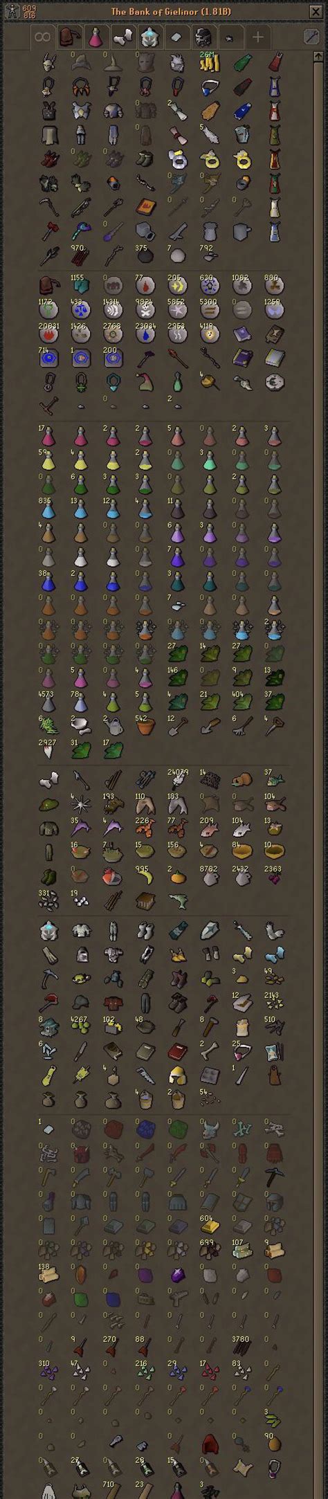 Osrs Bank Organization Cox And Nightmare Rebuild Hope This Helps