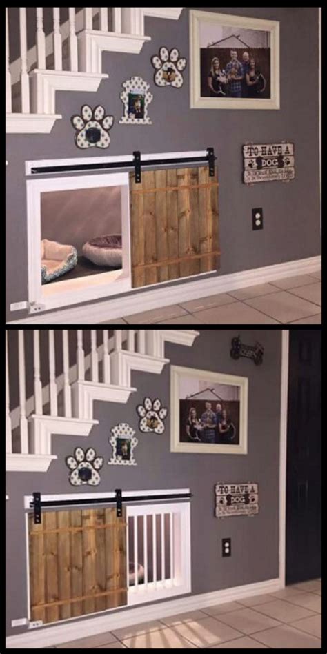 Awesome Dog Kennel Under The Stairs Design Idea If You Want An Indoor
