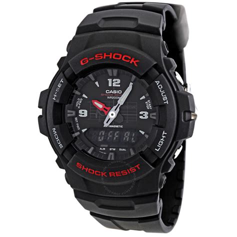 Casio G Shock Anti Magnetic Mens Analog Digital Watch G100 1bv G Shock Casio Watches