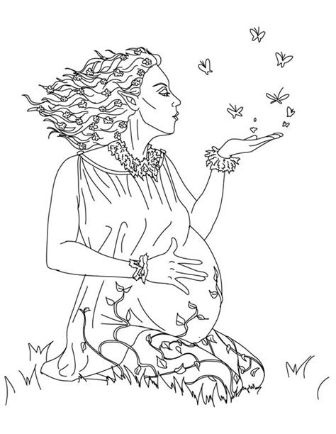 Gaia From Greek Gods And Goddesses Coloring Page Netart Greek Gods And Goddesses Gods And