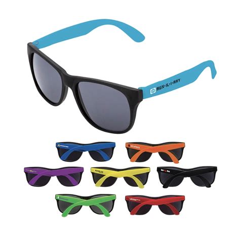 Custom Plastic Low Cost Promotional Sunglasses Price Includes 1 Color