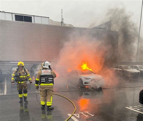 Huge Fire Breaks Out On Roof Of Audi Dealership In Finglas After Cars