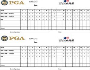 Best blank golf tournament score sheet downloads. Golf Scorecard Template | Template Business