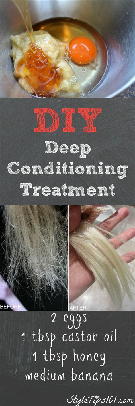 These easy to use diy hair treatments and masks will help make your hair look its healthiest. DIY Deep Conditioning Treatment With Egg and Castor Oil