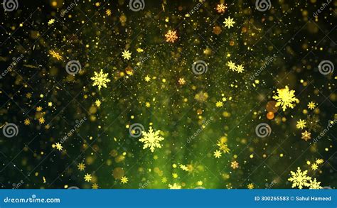 Christmas Winter Snow And Snowflakes Rays Background Animation With