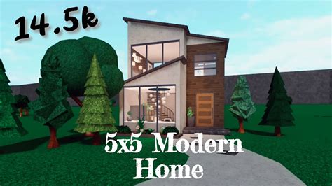 Roblox Bloxburg Small 5x5 Modern House 145k Youtube