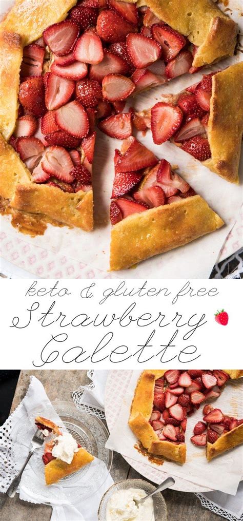 Being on a dairy free keto diet shouldn't mean that you need to miss out. Gluten Free, Low Carb & Keto Strawberry Galette 🍓 #keto #lowcarb #ketodesserts #glutenfree # ...