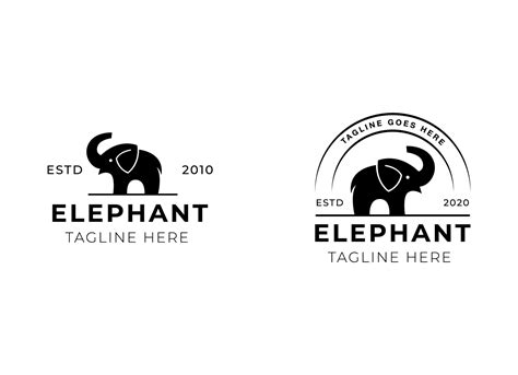 Elephant Logo Vector Icon Illustration 20709044 Vector Art At Vecteezy