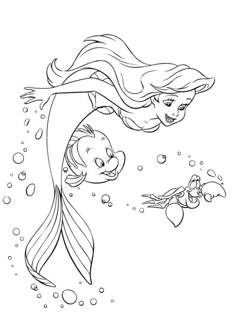 Desene Cu Mica Sirena Ariel De Colorat Imagini și Planșe De Colorat Cu