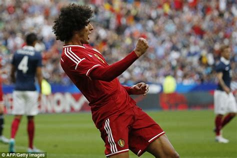 A bizarre photo shows him utterly dwarfed by belgian duo marouane fellaini and vincent kompany when the. France 3-4 Belgium: Marouane Fellaini nets first-half ...