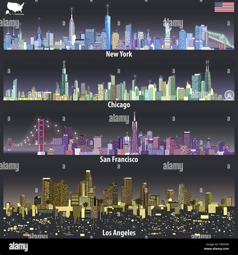 Vector Skylines American Cities Hi Res Stock Photography And Images Alamy