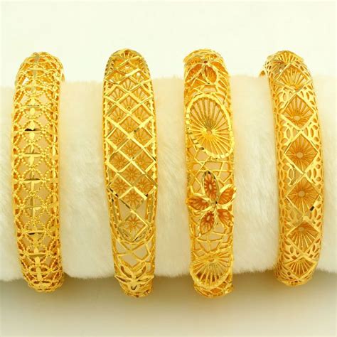 Designer bangles in 20 grams of 22k yellow gold, price and weight shown for each design. New Arrival Dubai Gold Bangles Women Men 24k Gold Plated ...