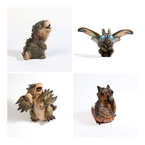 Baby Godzilla Character Statues By Gmsculptures On Etsy Rmonsterverse