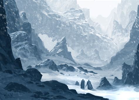 Snow Environmentweather Concept Wes Wheeler Fantasy Landscape