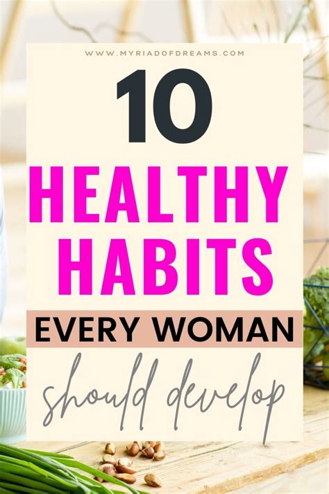 10 Habits Of Healthy Women — Myriad Of Dreams — Wellness