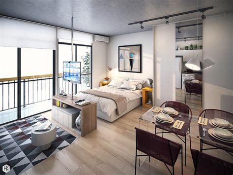 5 Small Studio Apartments With Beautiful Design