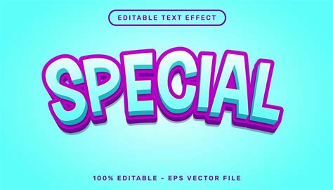 Special 3d Text Effect And Editable Text Effect 13788088 Vector Art At