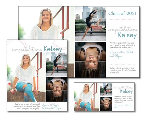 Yearbook Ad Templates For Tribute Ads For High School Seniors