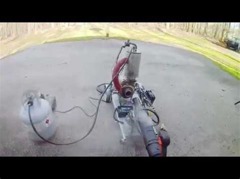 Thrust Test Of The Homemade Turbojet Youtube
