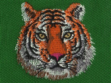 Tiger Head Embroidery Design Embroidery Design Digitemb