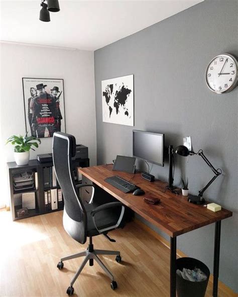 Switching up the furniture arrangement in this small living room created the space needed for a home office. 50 Minimalist Workspace Ideas That Make Your Room Look ...