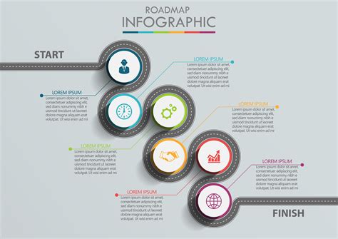 Roadmap Infographic Template Illustration Par Biw3dee · Creative Fabrica