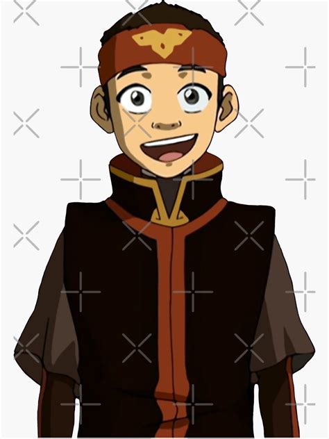 Aang As Kuzon Smiling Avatar Sticker By Blueeyes374 Redbubble