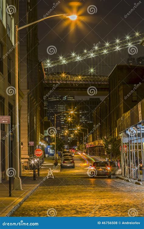 Night View Of New York City Editorial Stock Photo Image Of Dusk