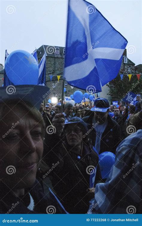 Scottish Independence Referendum Perth 2014 Editorial Stock Photo