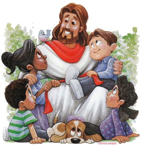 Jesús Y Los Niños Jesus Cartoon Jesus Artwork Bible Heroes