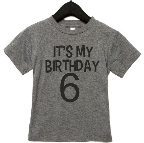 Kids Unisex Custom Tshirt Its My Birthday Kids Shirt Girls Boys