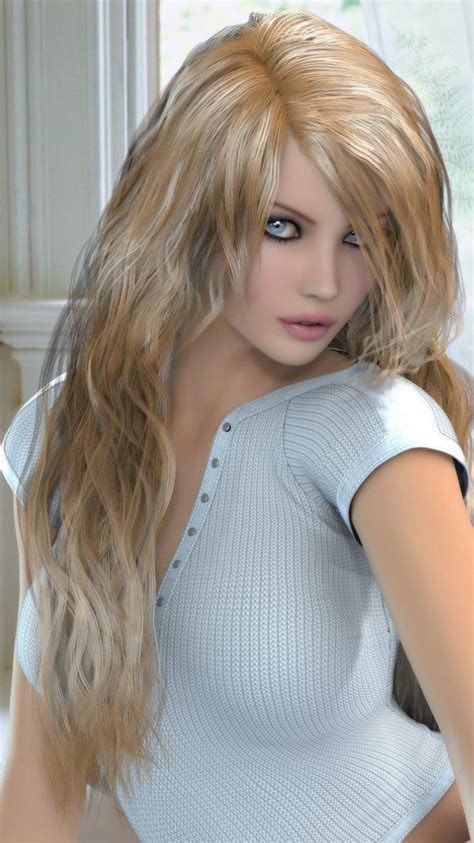 Pin By АОП On Anime 3d Beauty Textured Hair Blonde