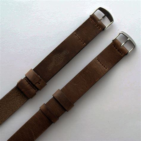 100% compliant with british mod requirements. Tan Brown Leather NATO Watch Strap : Chromexcel Horween ...