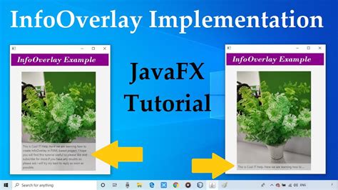 Infooverlay Implemenation In Fxml Based Project Javafx Tutorial Youtube