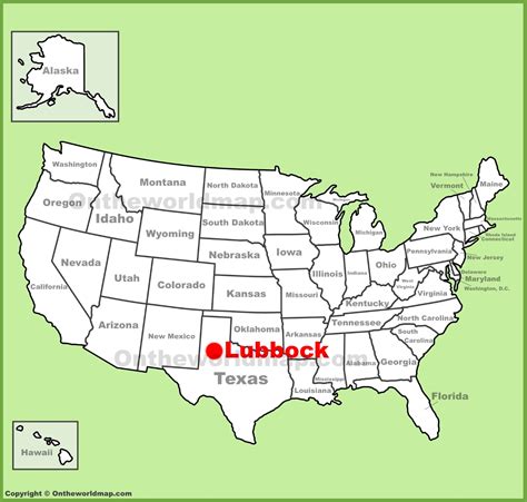 Lubbock Location On The Us Map