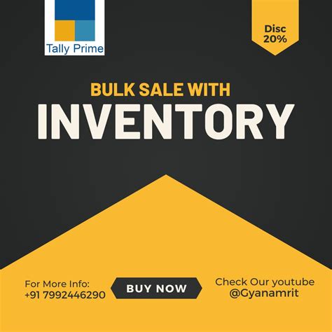 Bulk Sale With Inventory Gyanamrit Tally Tdl Store
