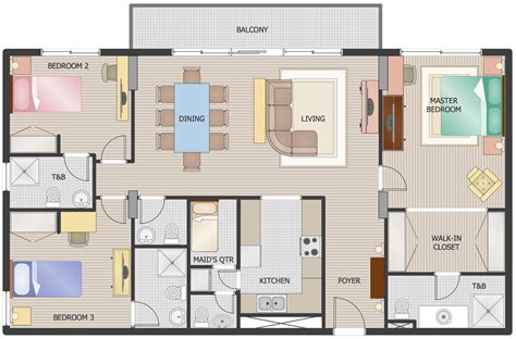 Floor Plan Maker With Furniture Floorplansclick