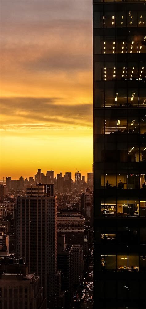 1080x2280 Resolution Skyscrapers Building Sunset One Plus 6huawei