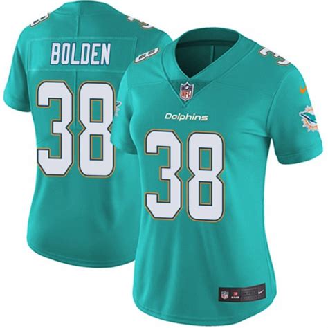 Women S Miami Dolphins 38 Brandon Bolden Nike Limited Team Color Vapor Untouchable Aqua Jersey